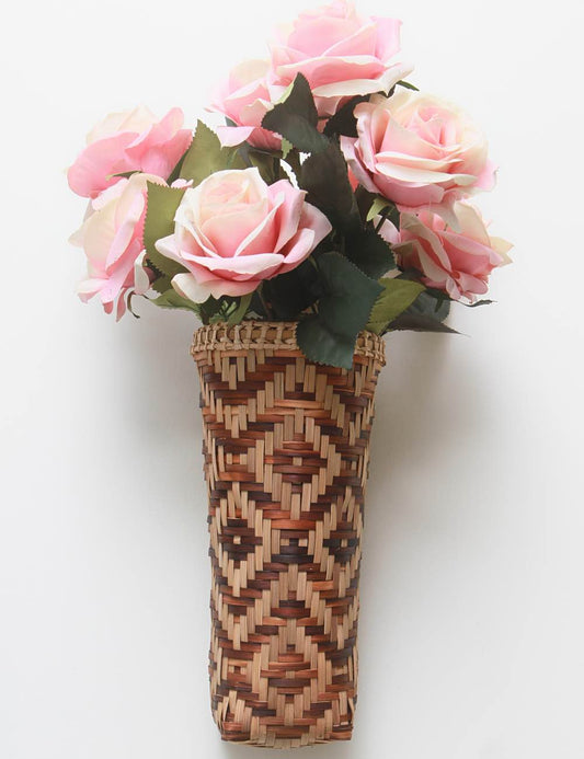 Eco Friendly Bamboo Made Wall  Flower Vase