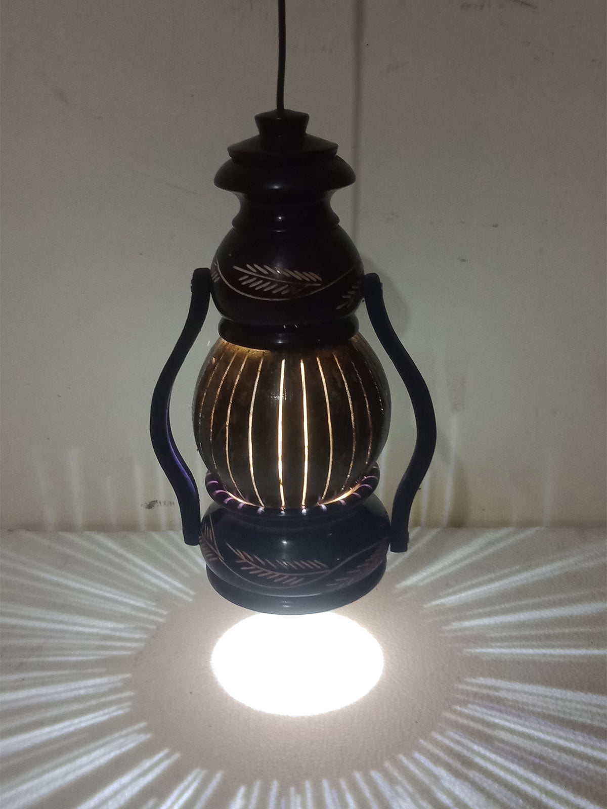 Coconut Shell Made Handcrafted Hurricane Lamp Shade