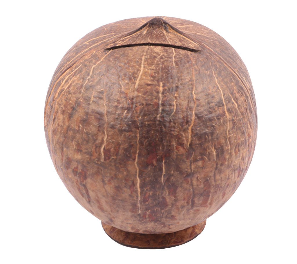 Eco Friendly Handcrafted Coconut Shell Made Coin Bank