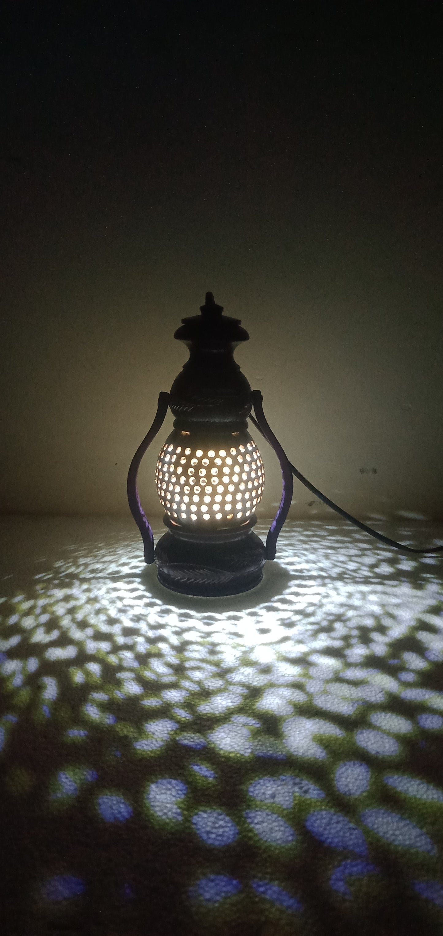 Coconut Shell Made  Handcrafted Hurricane Lamp Shade
