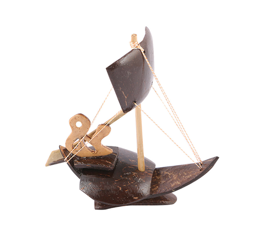 Coconut Shell One  Sailing Boat Showpiece