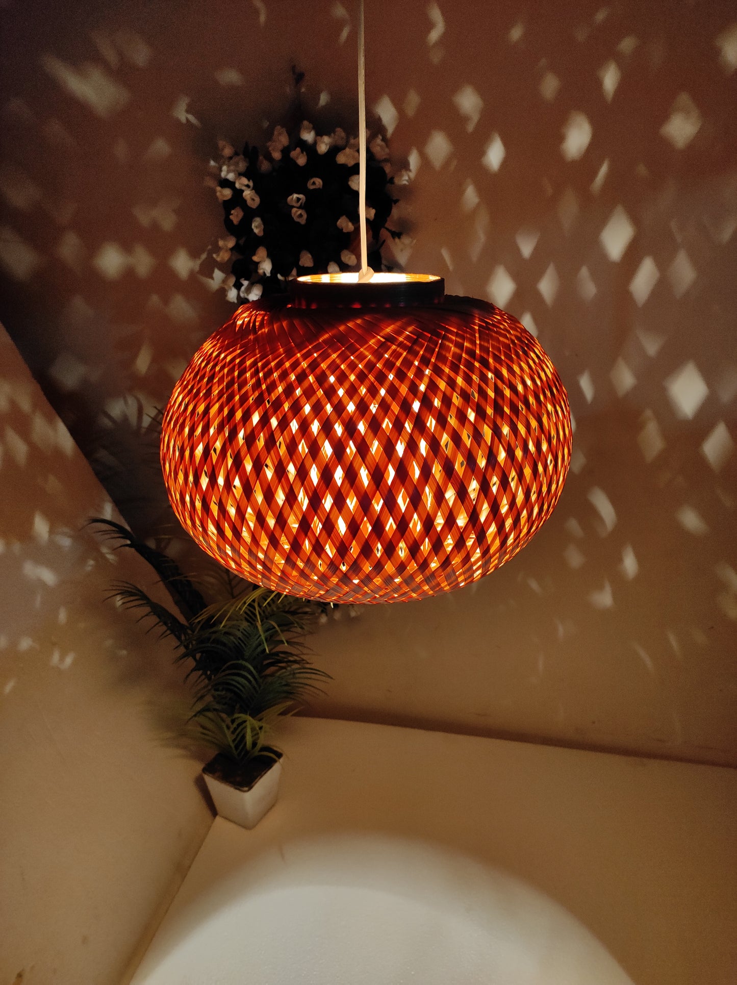 Bamboo Made Double layer Celling Lampshade