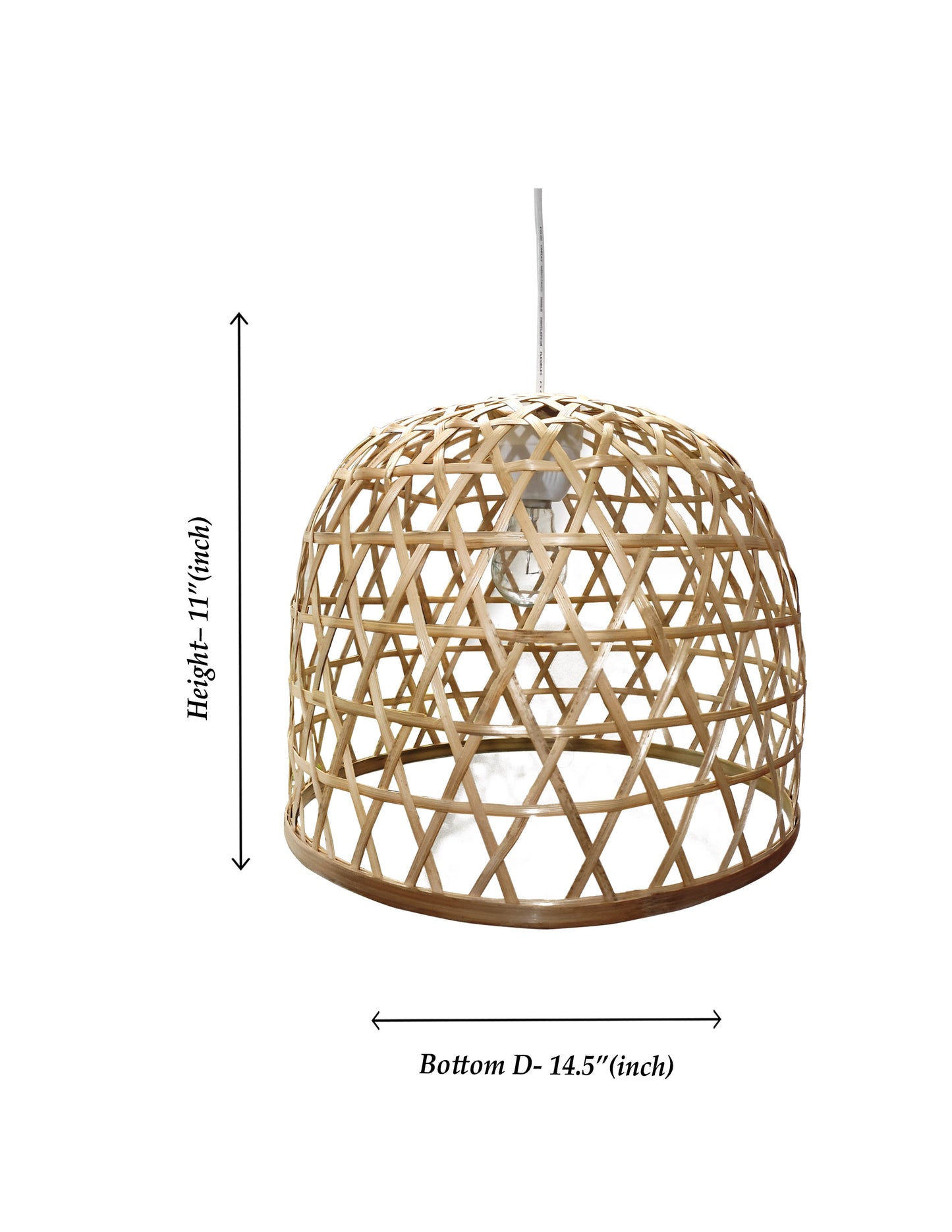 Eco-Friendly Bamboo Made Double Layer  Ceiling Hanging Lampshade